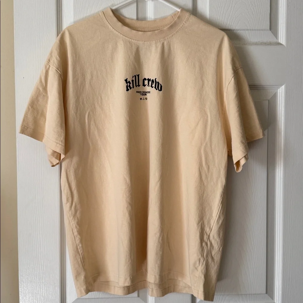 Kill Crew RELAXED FIT INNER DEMONS TOUR T-SHIRT - CREAM - Picture 2 of 4